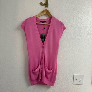Ralph Lauren Pink Silk Knit Cardigan – Size M – BNWT
